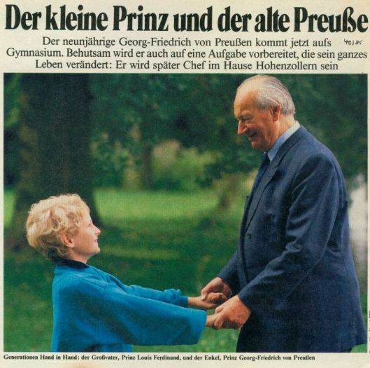 Prinz Louis Ferdinand und Prinz Georg Friedrich 1985