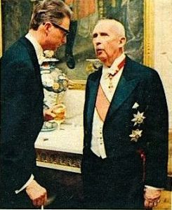 Herzog Carl im Gespräch mit seinem Vater, Herzog Philipp Albrecht (14.11.1893 - 15.4.1975)
