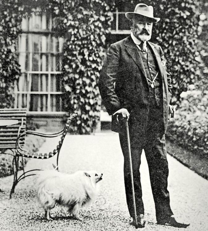 König Wilhelm II. mit Spitz